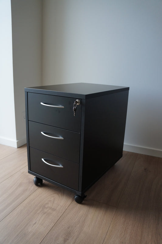 Drawer cassette Modea - With wheels, BLACK