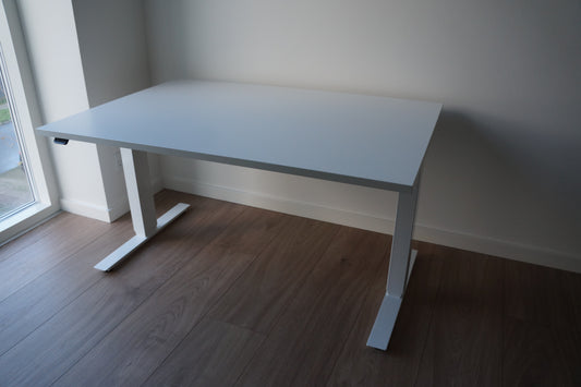 Height adjustable Office Desk, WHITE